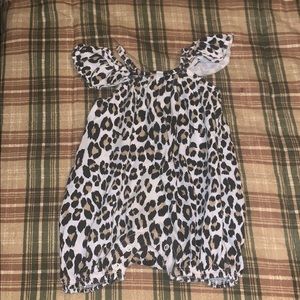 Cheetah Print Romper
